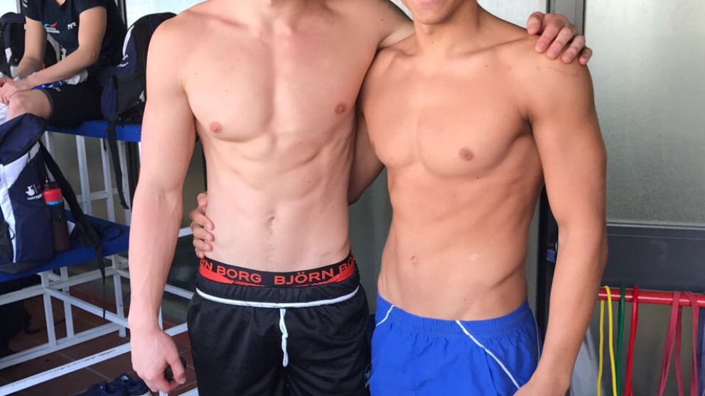 Michael Bernardi con Adam Peaty pluricampione Olimpico